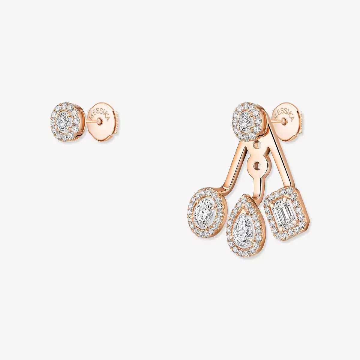 [LUXE] My Twin Trio  Diamond Earrings