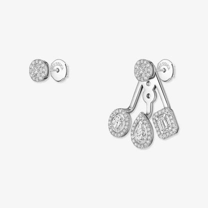 [LUXE] My Twin Trio  Diamond Earrings