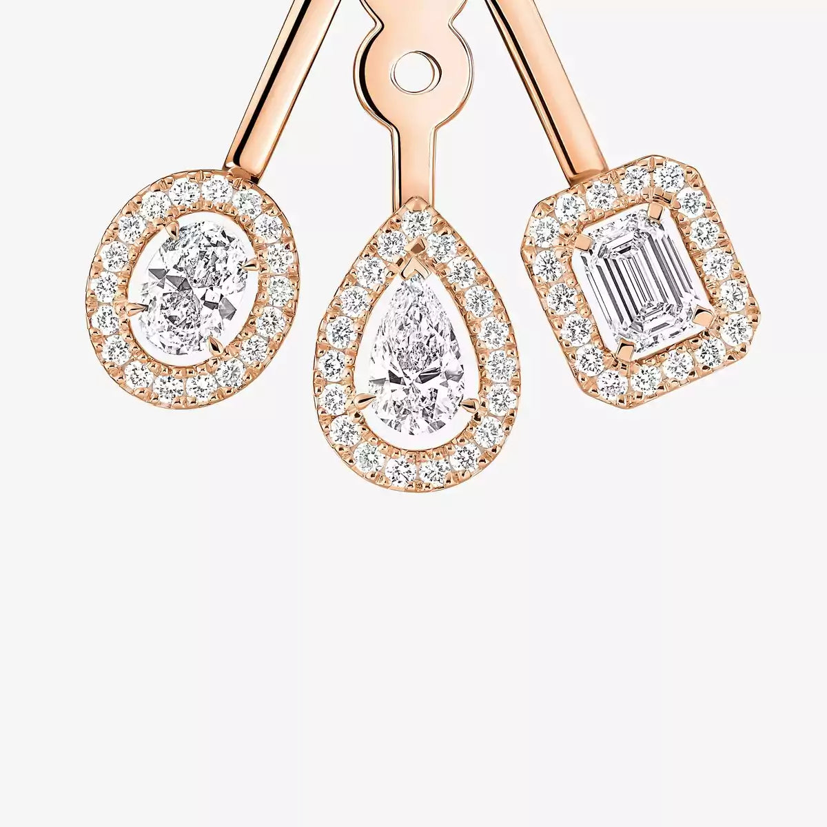 [LUXE] My Twin Trio  Diamond Earrings