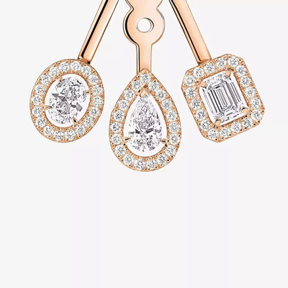 [LUXE] My Twin Trio  Diamond Earrings