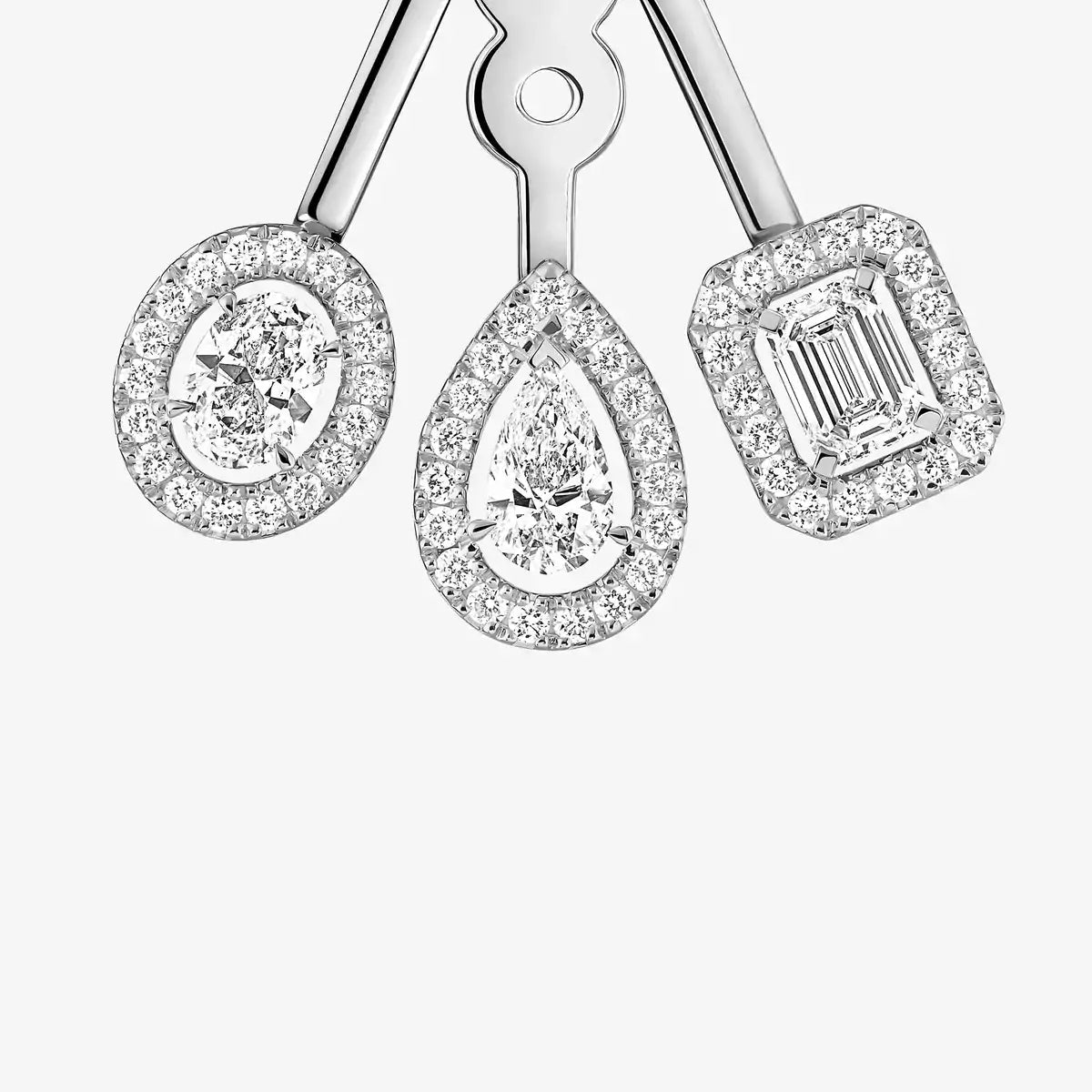 [LUXE] My Twin Trio  Diamond Earrings