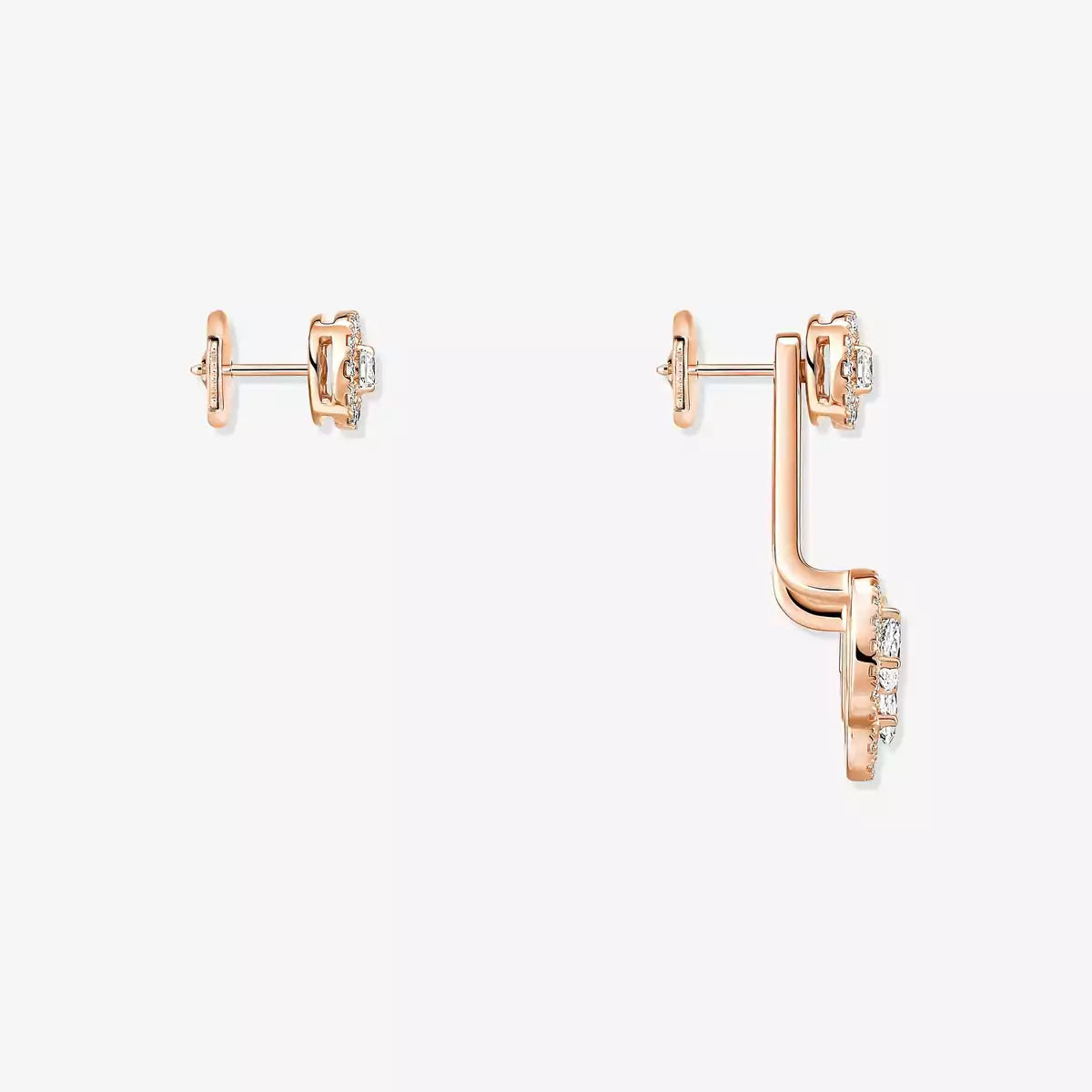 [LUXE] My Twin Trio  Diamond Earrings
