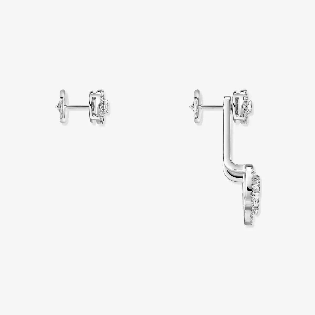 [LUXE] My Twin Trio  Diamond Earrings