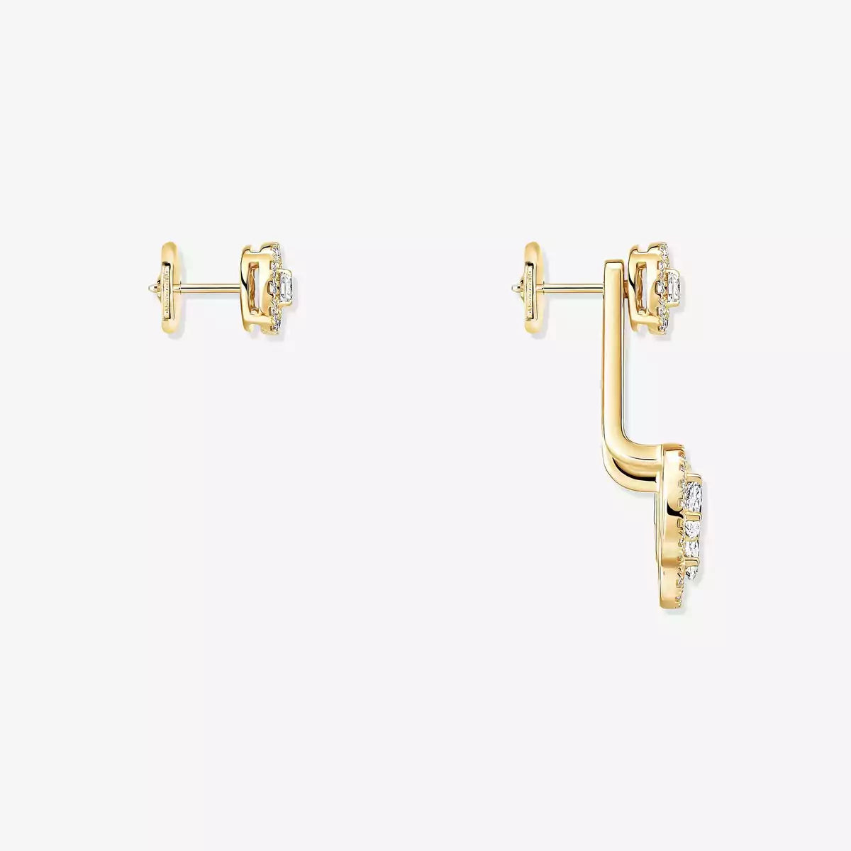 [LUXE] My Twin Trio  Diamond Earrings