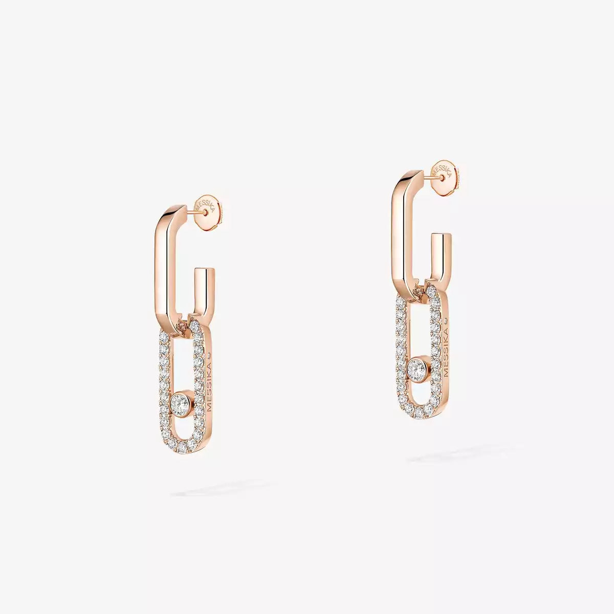 [LUXE]Move Link Diamond Earrings