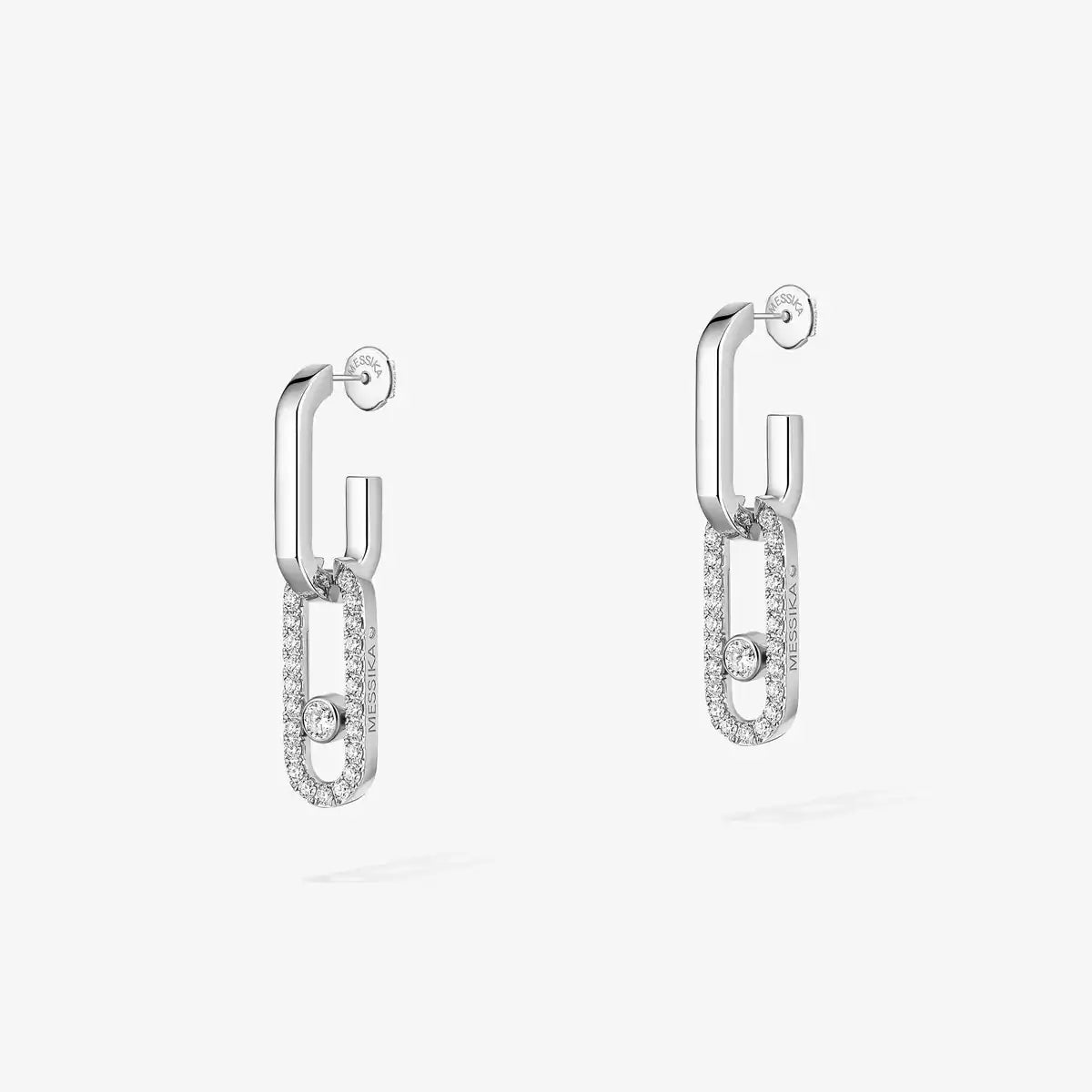[LUXE]Move Link Diamond Earrings