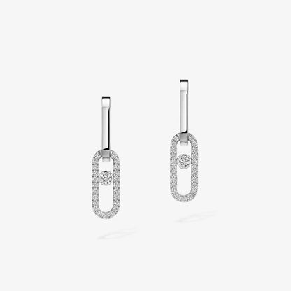[LUXE]Move Link Diamond Earrings