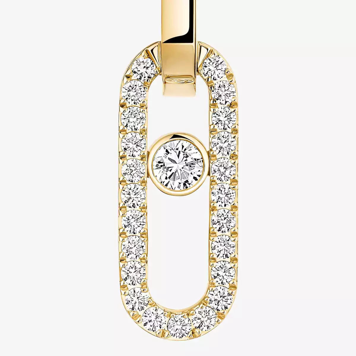 [LUXE]Move Link Diamond Earrings
