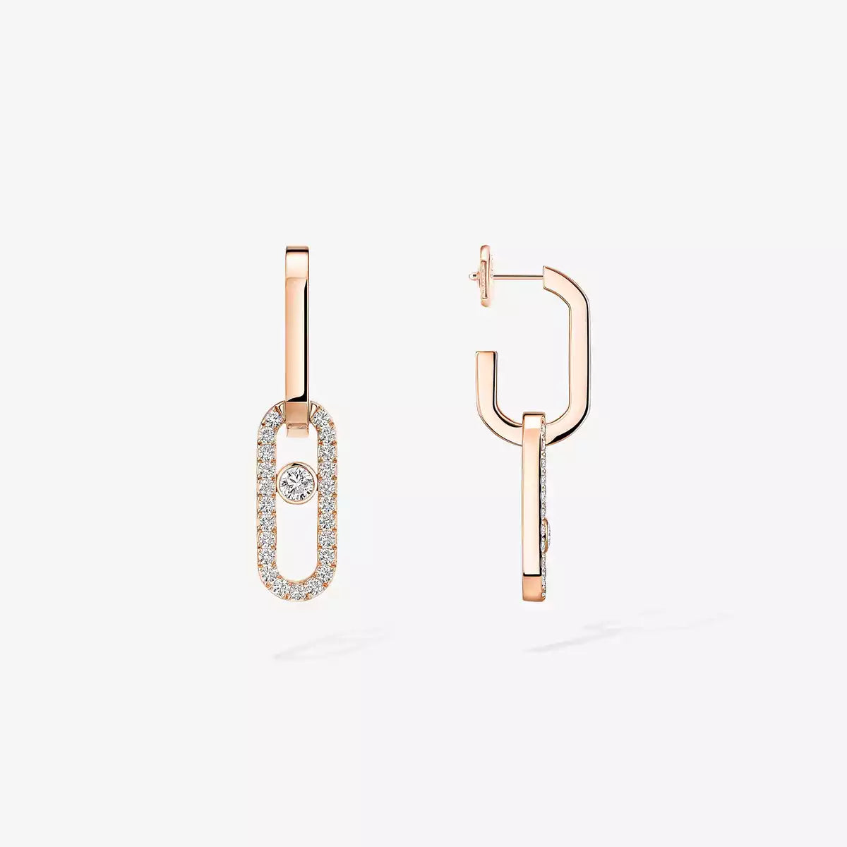 [LUXE]Move Link Diamond Earrings