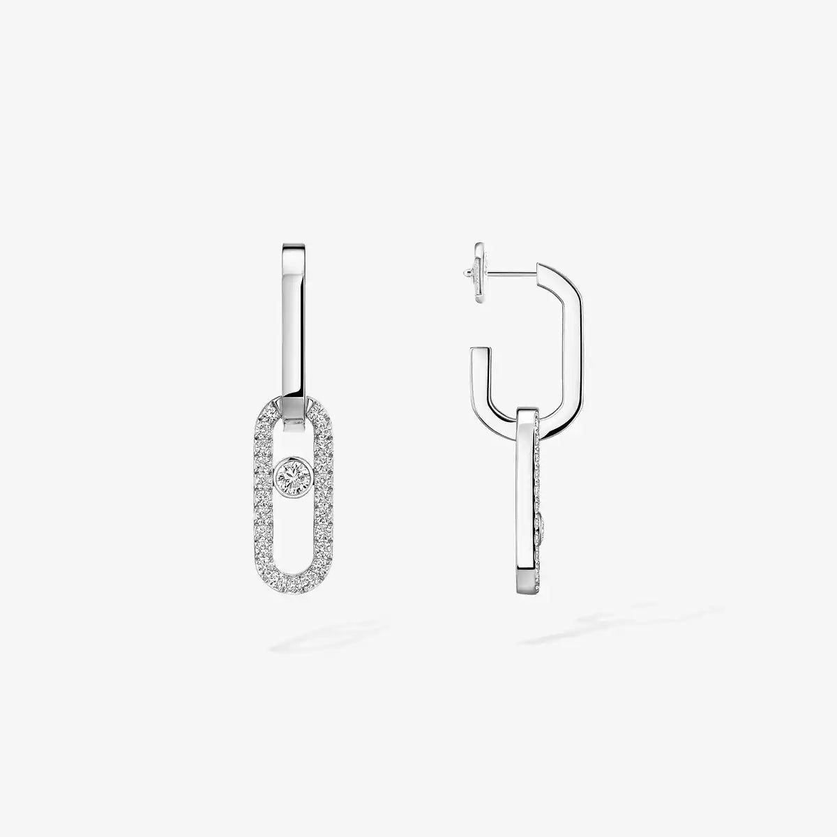 [LUXE]Move Link Diamond Earrings
