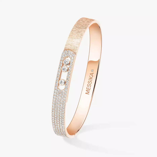 [LUXE]Move Noa Ciselé half pavé bangle
