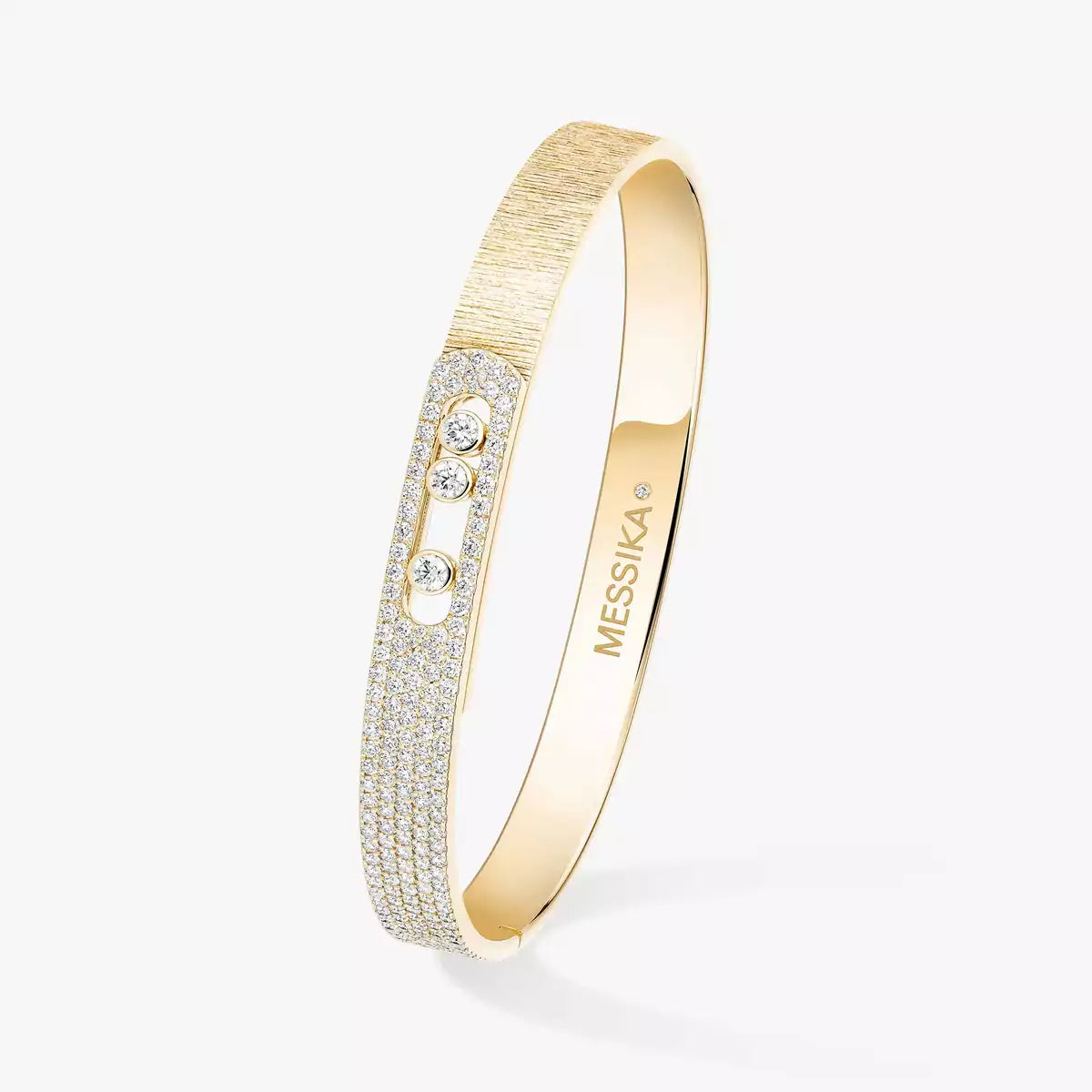 [LUXE]Move Noa Ciselé half pavé bangle