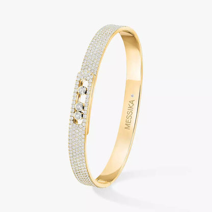 [LUXE]Move Noa Full Pavé Diamond Bangle Bracelet