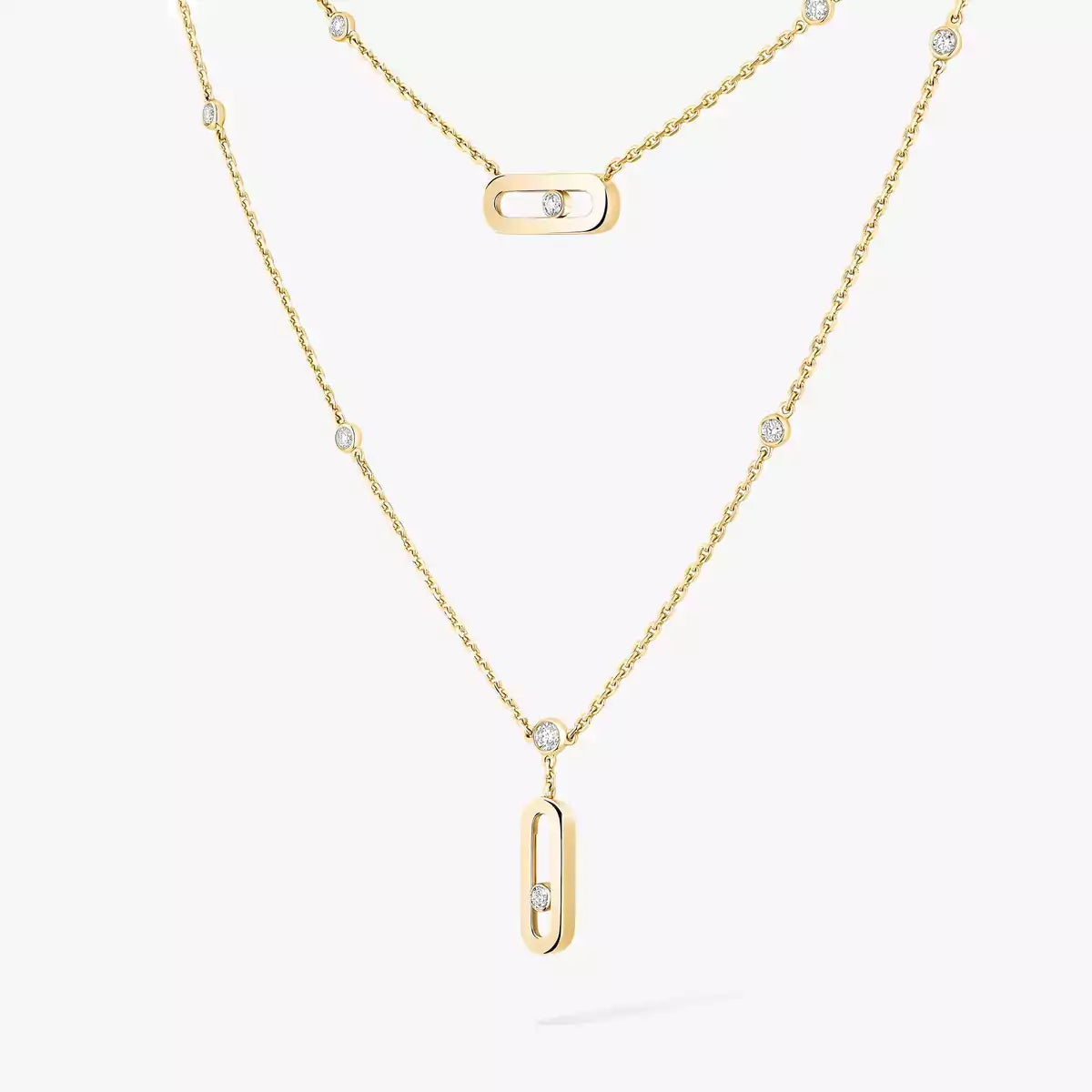 [LUXE] Move Uno Diamond Necklace