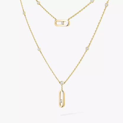 [LUXE] Move Uno Diamond Necklace
