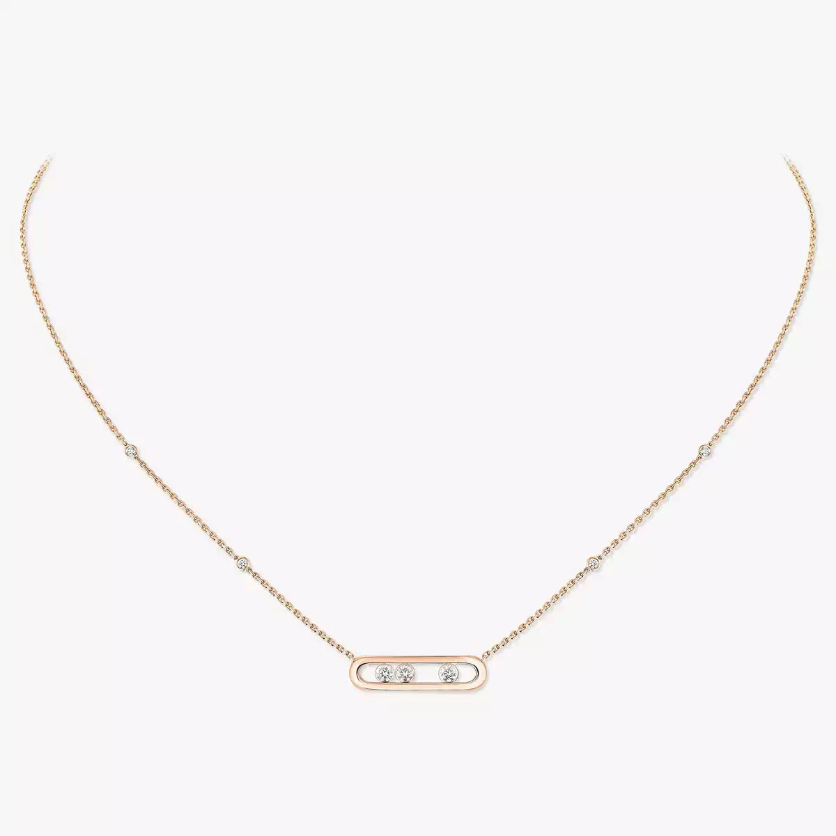 [LUXE] Baby Move Gold Diamond Necklace