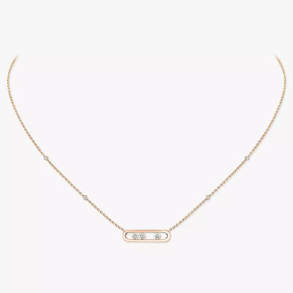 [LUXE] Baby Move Gold Diamond Necklace