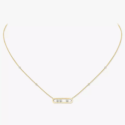 [LUXE] Baby Move Gold Diamond Necklace