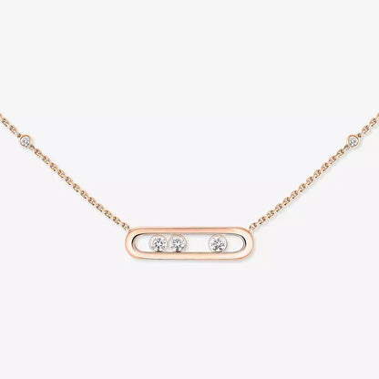 [LUXE] Baby Move Gold Diamond Necklace