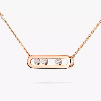 [LUXE] Baby Move Gold Diamond Necklace