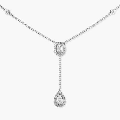 [LUXE]Gold Diamond Tie Necklace