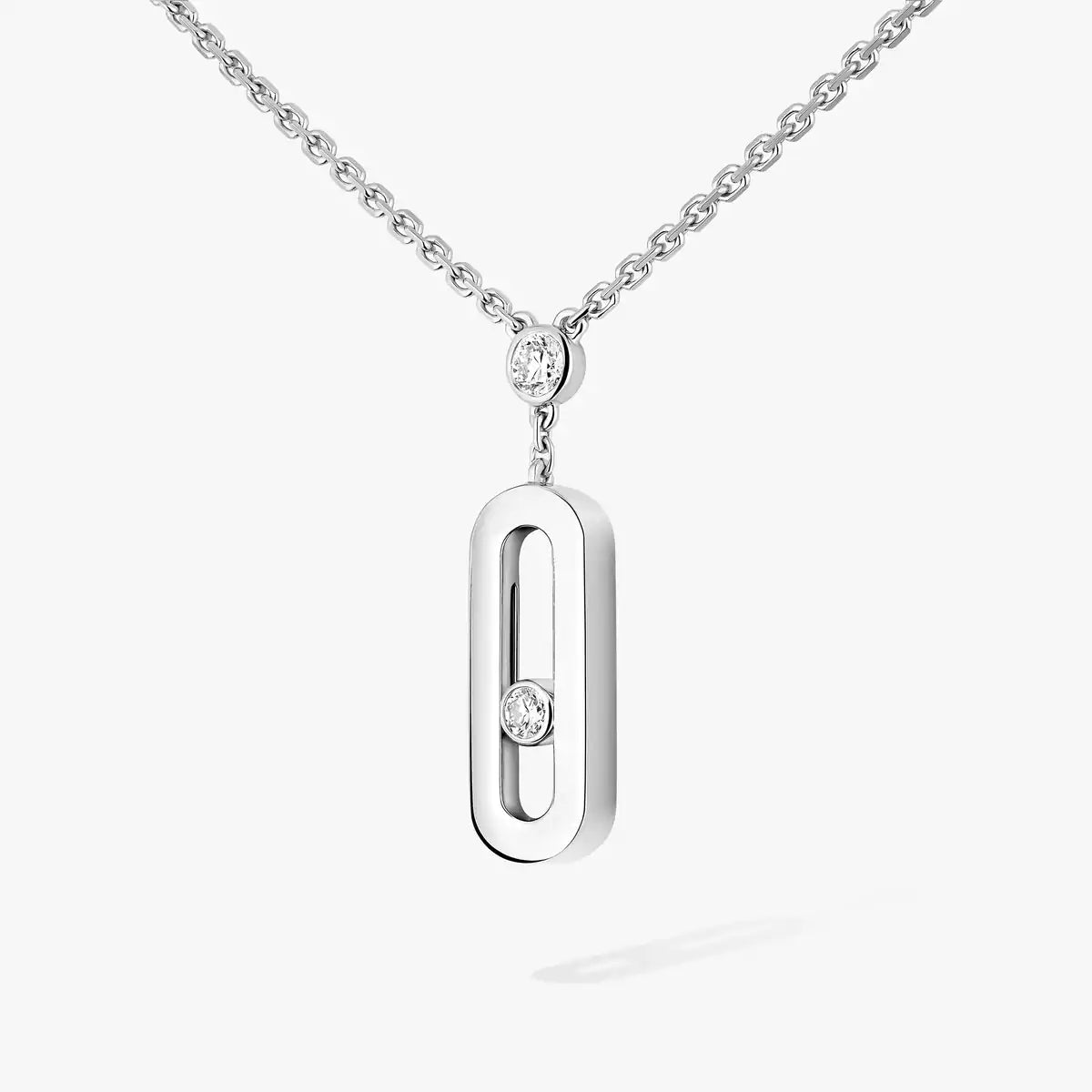 [LUXE] Move Uno Gold Diamond Long Necklace