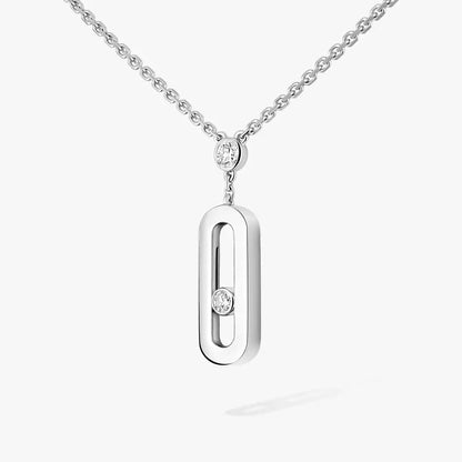 [LUXE] Move Uno Gold Diamond Long Necklace