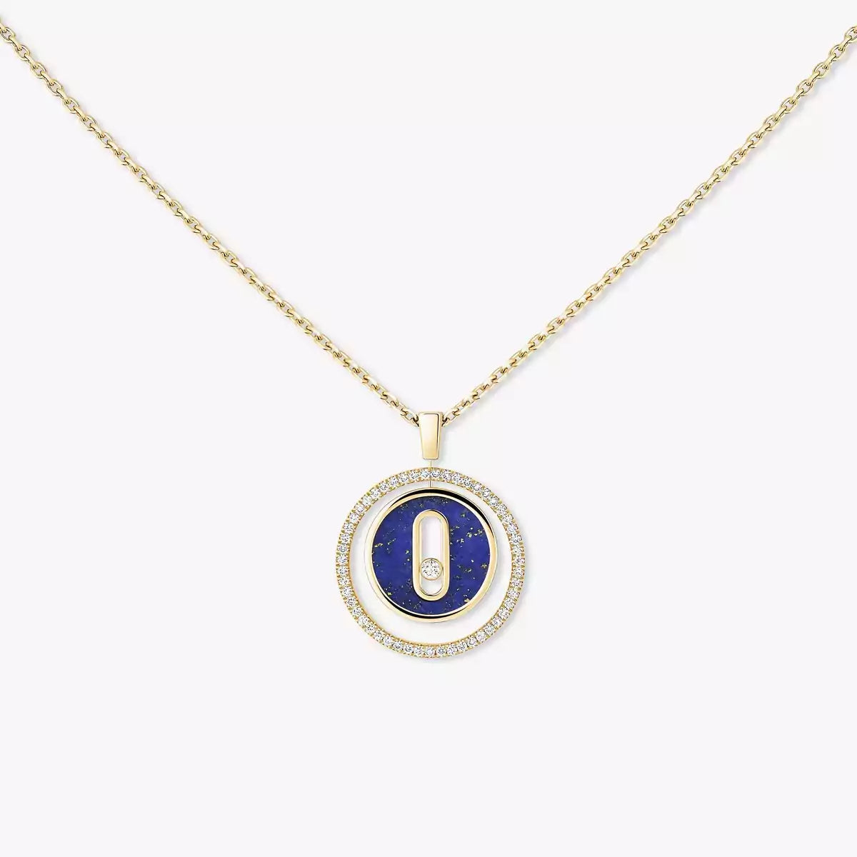[LUXE]Lucky Move Diamond Necklace in Rose Gold and White Mother-of-Pearl