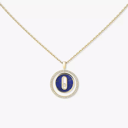 [LUXE]Lucky Move Diamond Necklace in Rose Gold and White Mother-of-Pearl