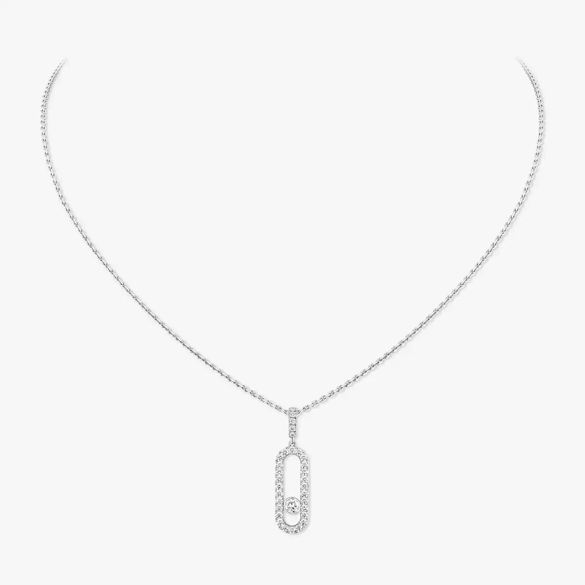 [LUXE]Move Uno Diamond Necklace in Rose Gold