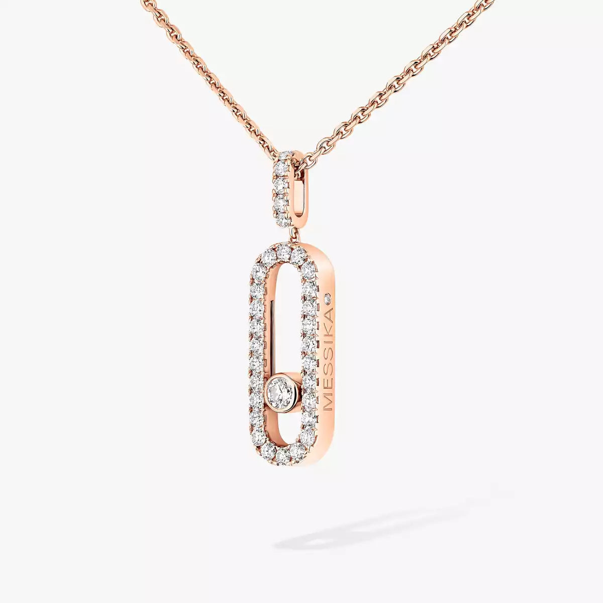 [LUXE]Move Uno Diamond Necklace in Rose Gold