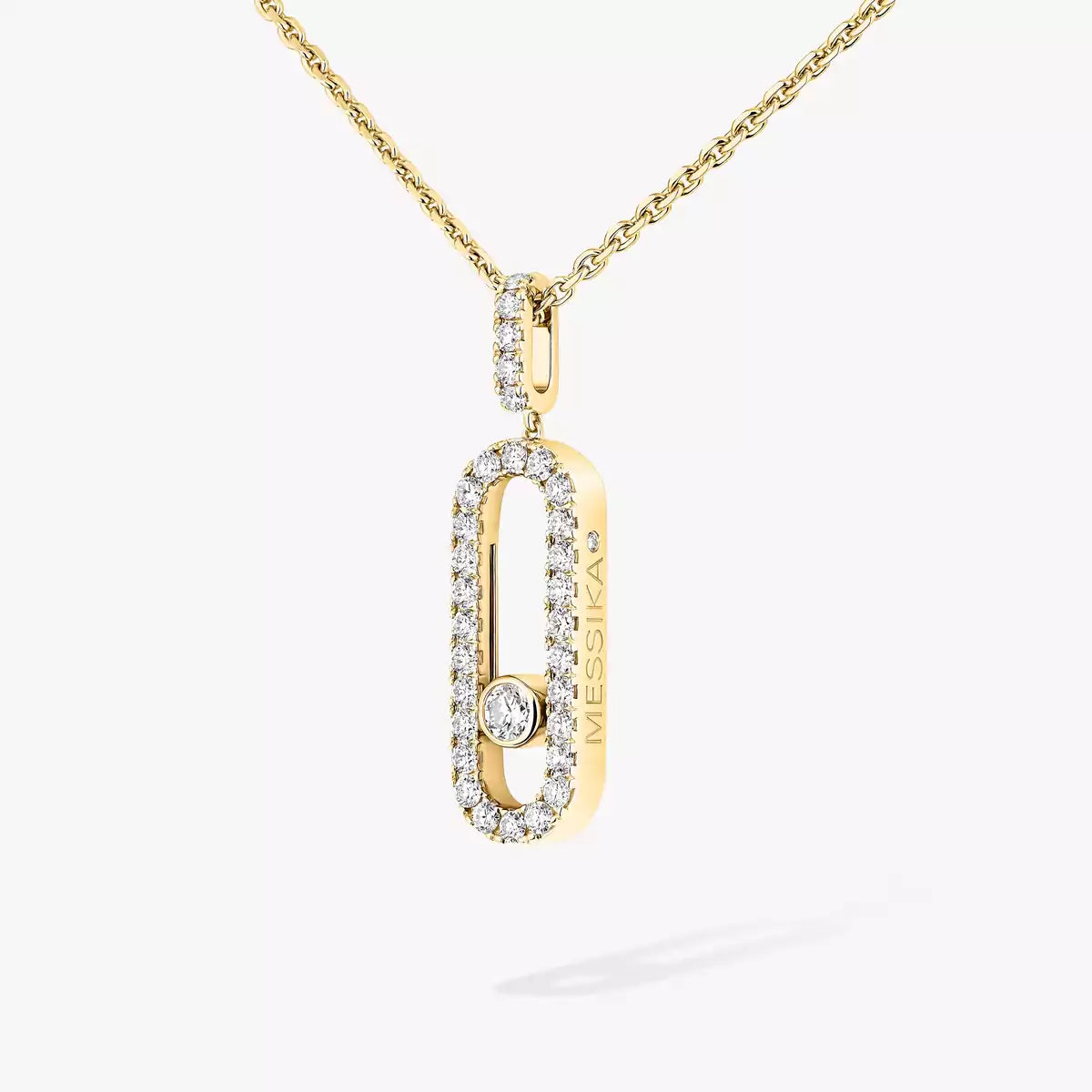 [LUXE]Move Uno Diamond Necklace in Rose Gold
