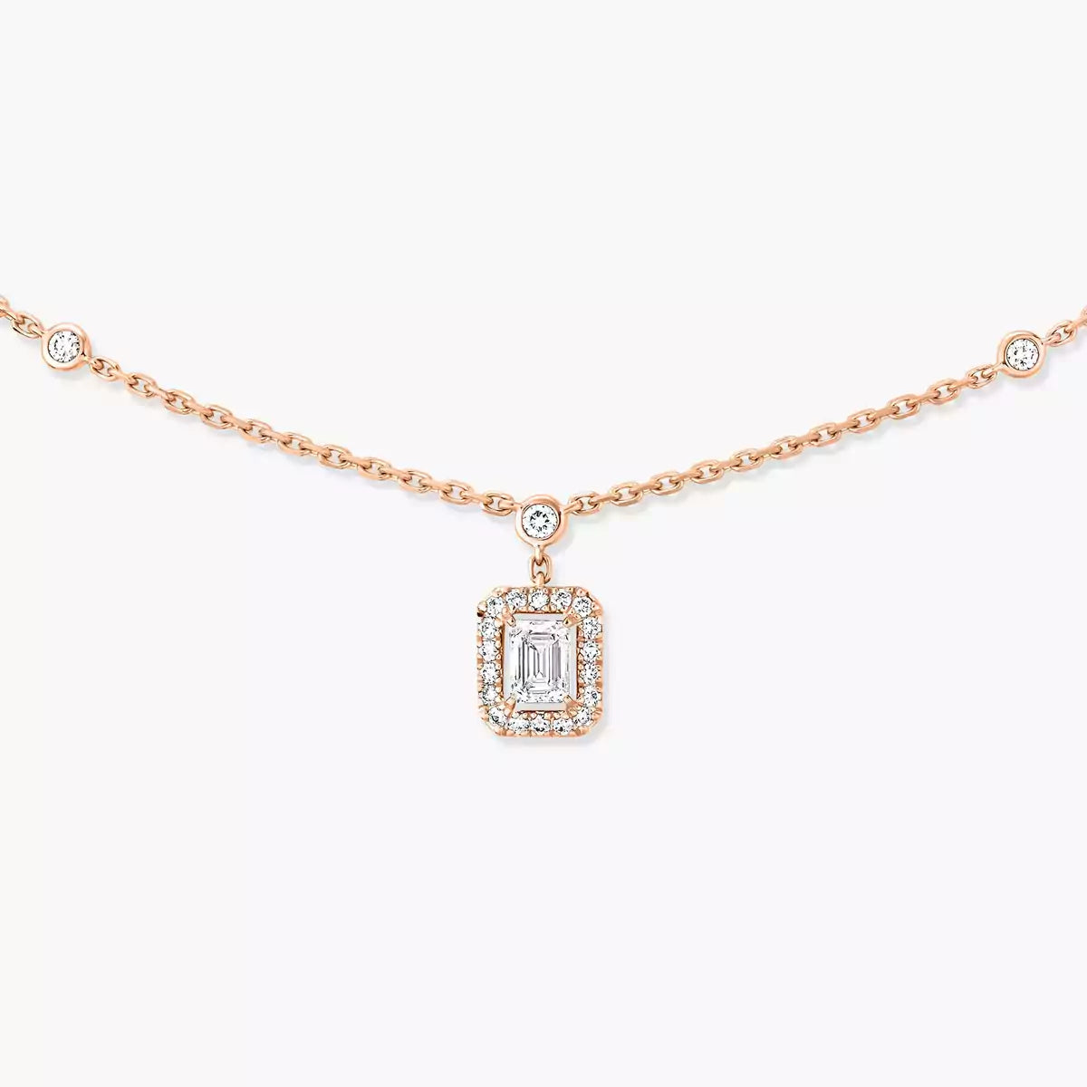 [LUXE]My Twin Diamond Necklace in Silver