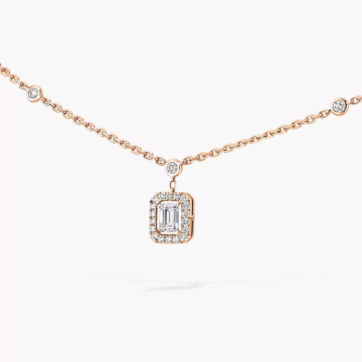 [LUXE]My Twin Diamond Necklace in Silver
