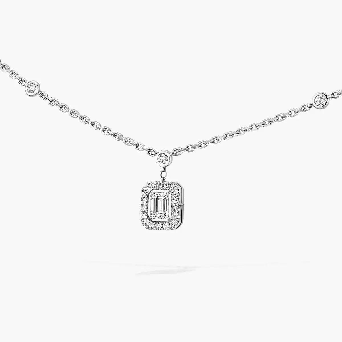 [LUXE]My Twin Diamond Necklace in Silver