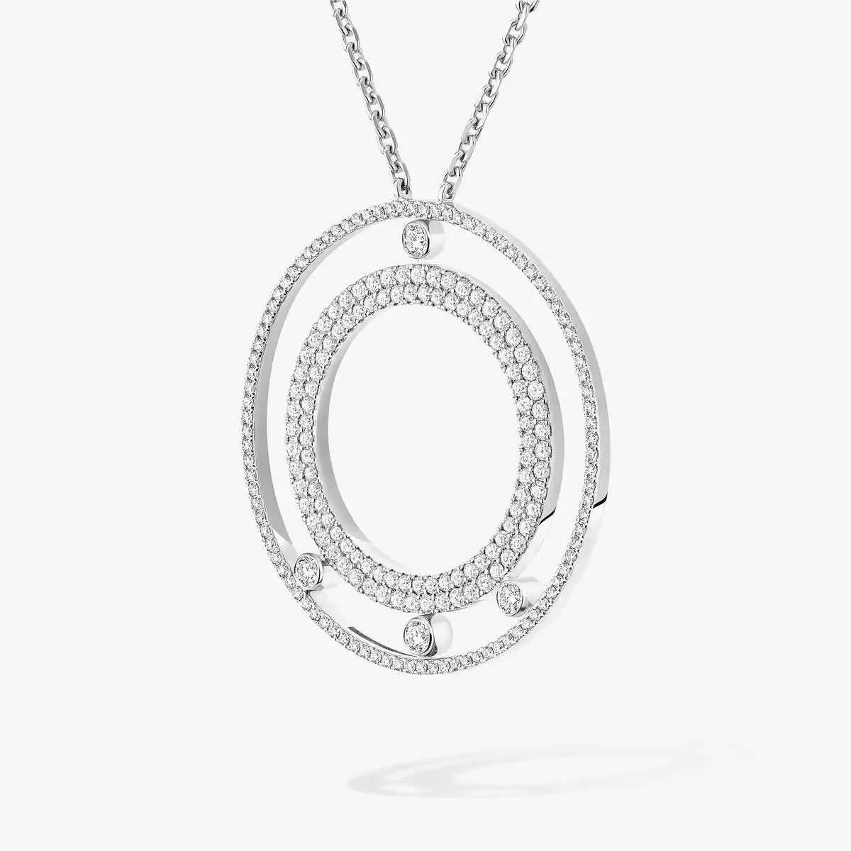 [LUXE]Move Romane Long Pave_-Set Diamond Necklace