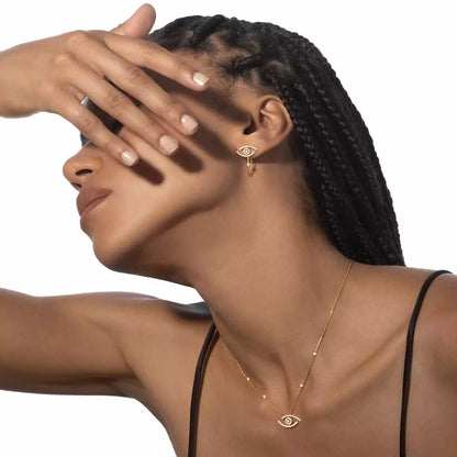 [LUXE]Lucky Eye Diamond Earrings