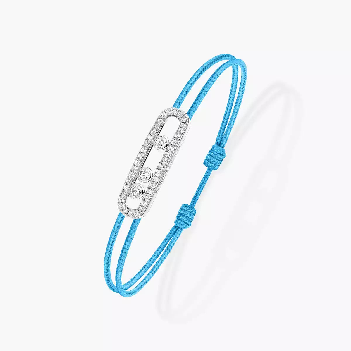 [LUXE]MK Care(s) pink cord pavé bracelet