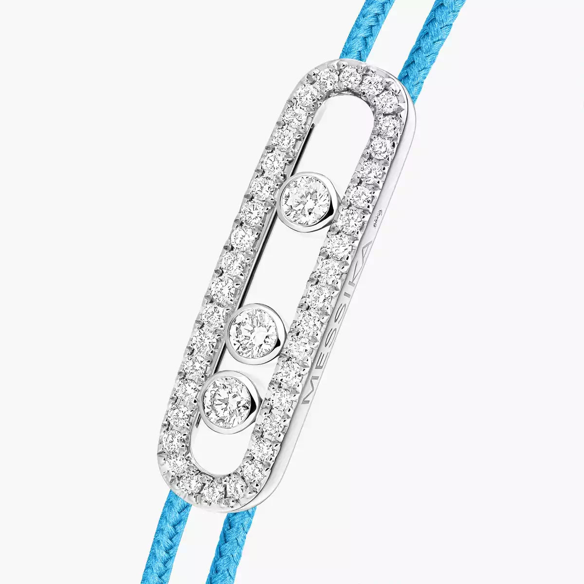[LUXE]MK Care(s) pink cord pavé bracelet