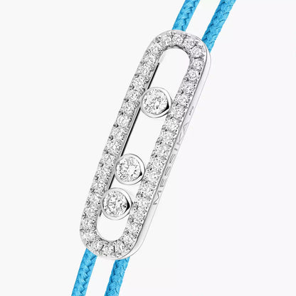 [LUXE]MK Care(s) pink cord pavé bracelet