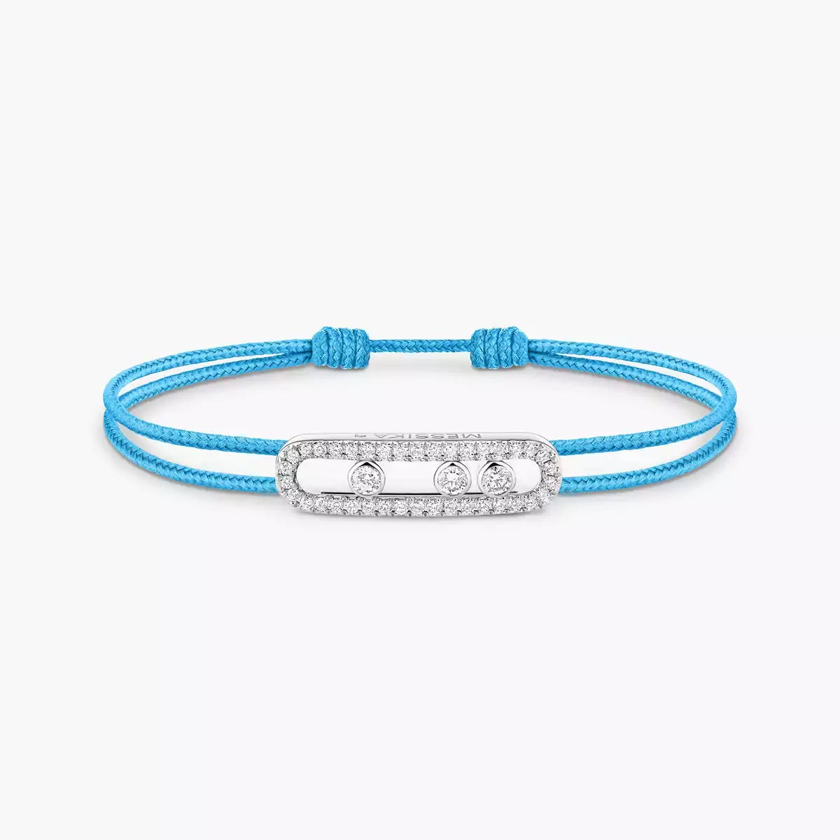 [LUXE]MK Care(s) pink cord pavé bracelet