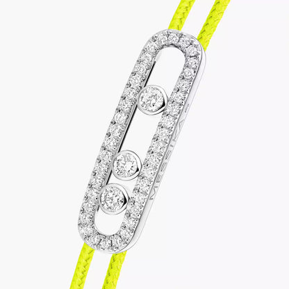 [LUXE]MK Care(s) pink cord pavé bracelet