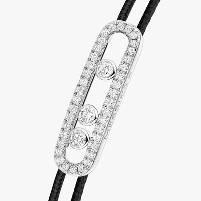 [LUXE]MK Care(s) pink cord pavé bracelet