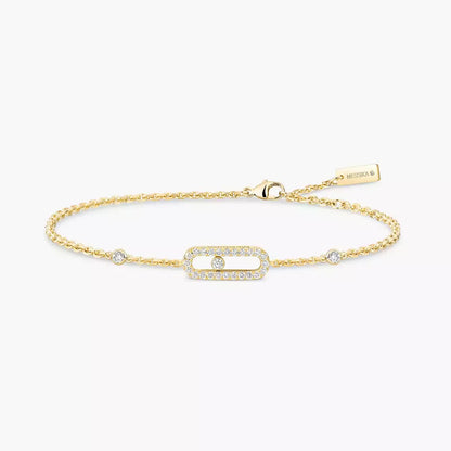 [LUXE]Move Uno Diamond Bracelet