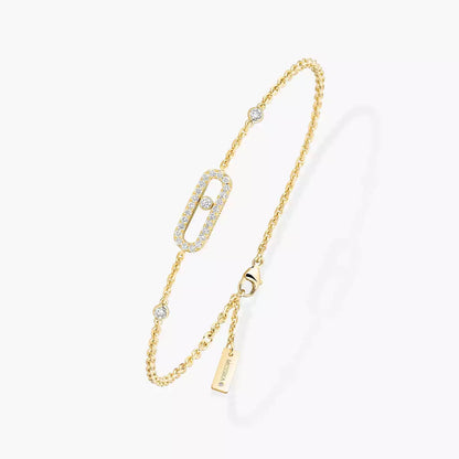 [LUXE]Move Uno Diamond Bracelet