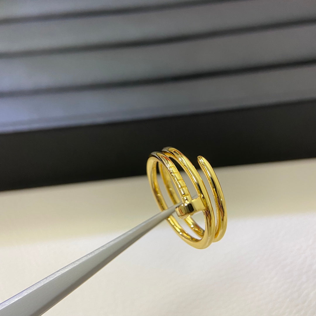 [LUXE]SMOOTH THREE-BAND NAIL RING