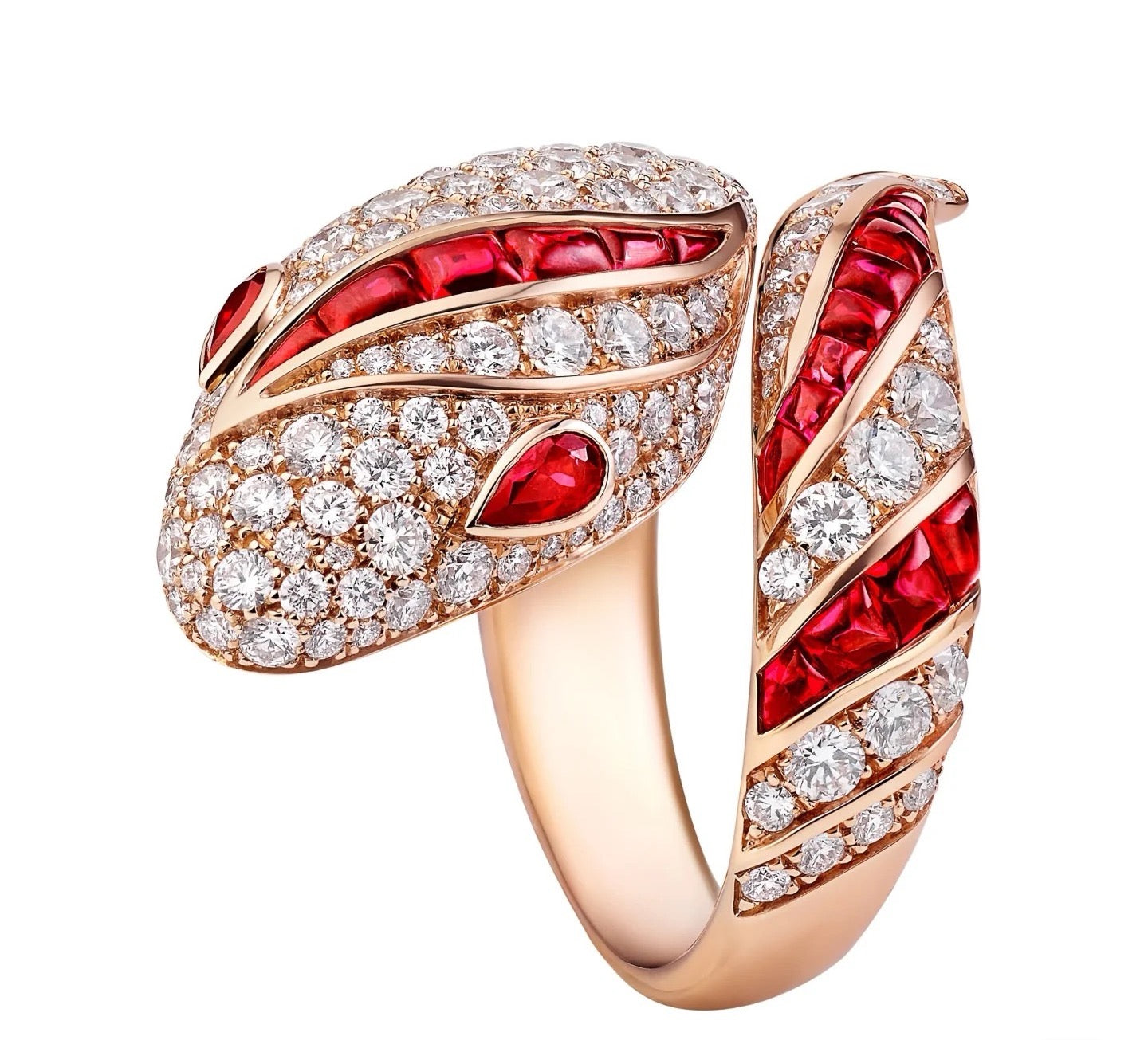 [LUXE]BRAND NEW LUXURY RED SNAKE RING
