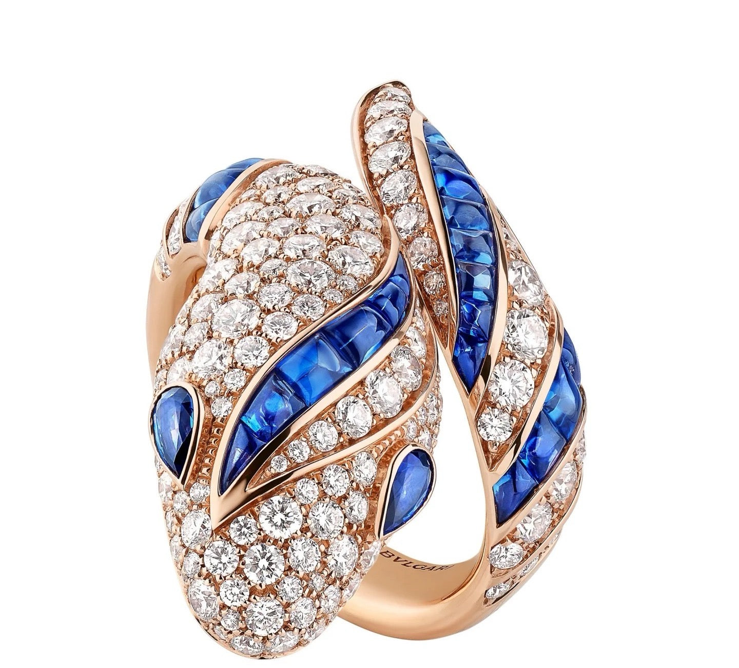 [LUXE]BRAND NEW LUXURY BLUE SNAKE RING