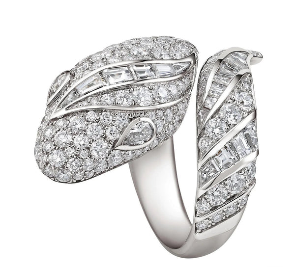 [LUXE]BRAND NEW LUXURY SILVER SNAKE RING