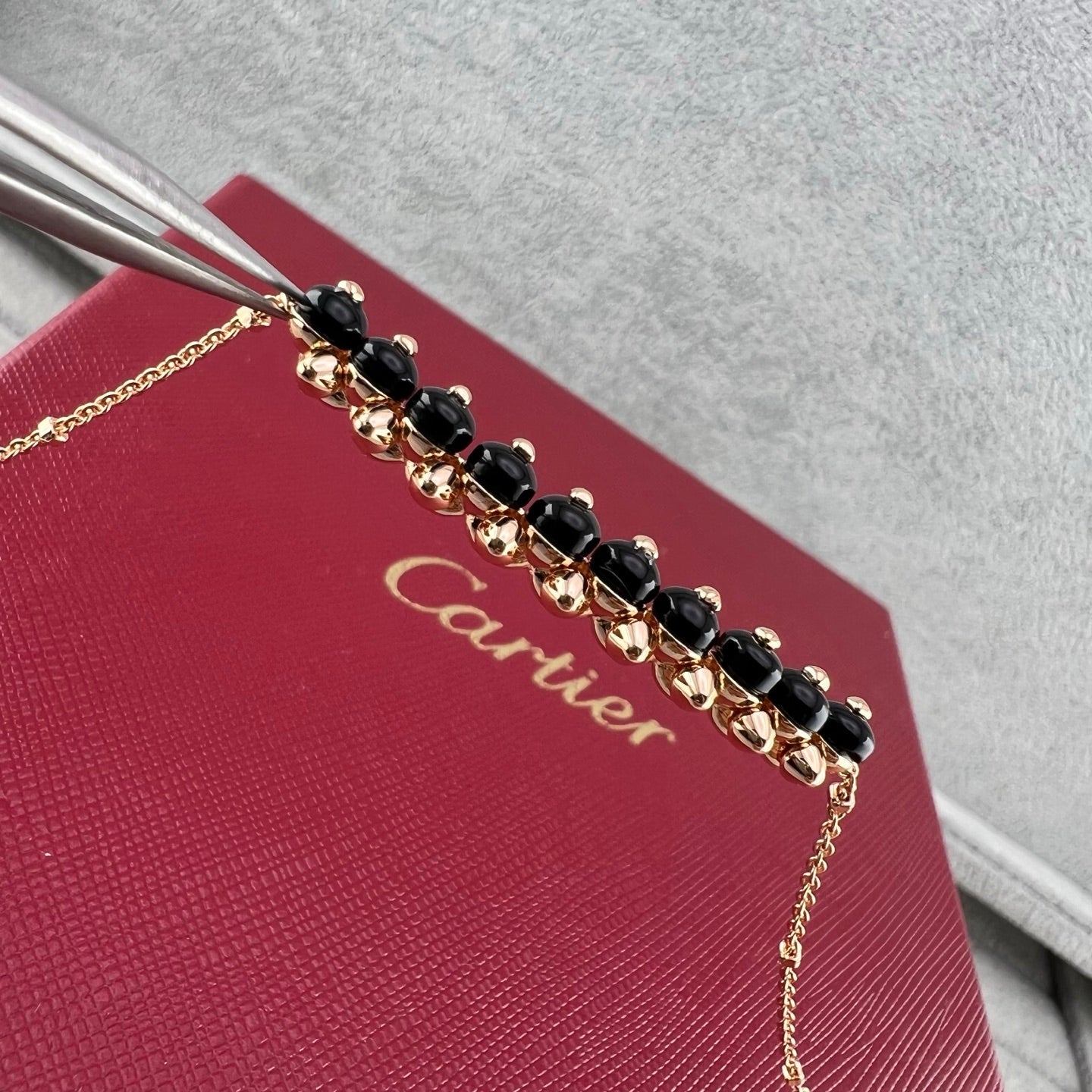 [LUXE]NEW STUD COLORED GEM PENDANT NECKLACE